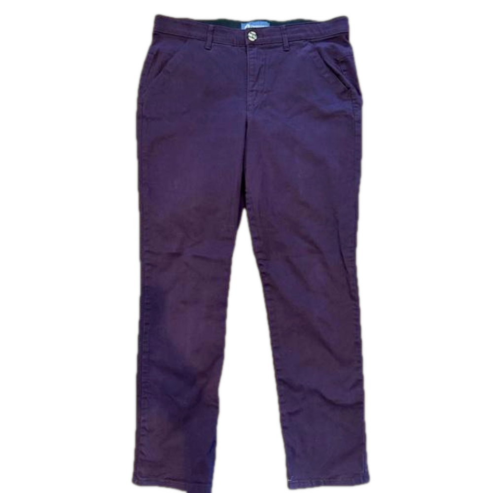 Democracy Ab Solution Skinny Pants Jeans Womens Size 12 Purple Eggplant